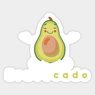 Bravocado Funny avocado Sticker